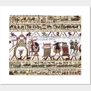 THE BAYEUX TAPESTRY Harold Made an Oath on Holy Relics to Duke William Posters and Art